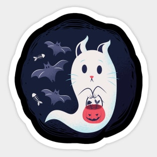 Ghosts Cat Sticker